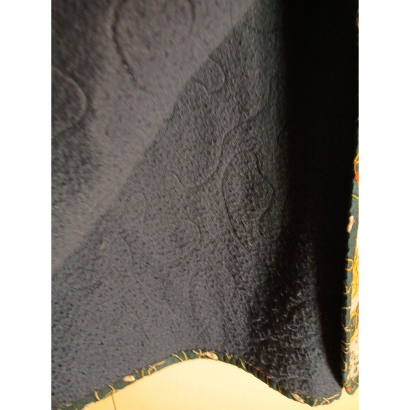 Womens S-M Cats Tapestry Quilted Longsle Jacket/Cat Button VIBRANT COLORS - Picture 13 of 16